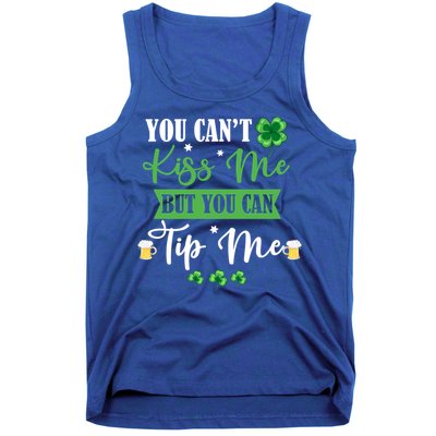 Waitress Bartender Waiter St Patrick's Day Lucky Shamrock Funny Gift Tank Top
