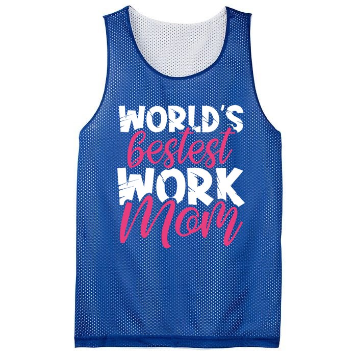 WorldS Bestest Work Mom Amazing Mother Best Mommy Ever Gift Mesh Reversible Basketball Jersey Tank