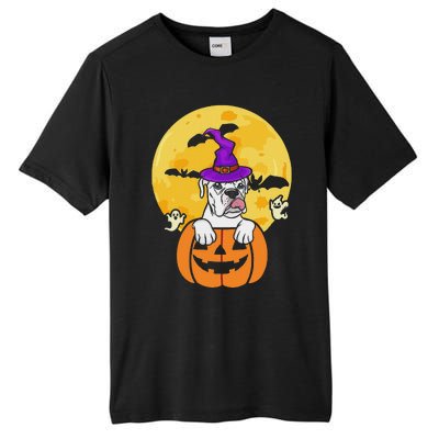 White Boxer Witch Dog Lover Halloween Costume Tall Fusion ChromaSoft Performance T-Shirt