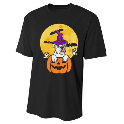 White Boxer Witch Dog Lover Halloween Costume Performance Sprint T-Shirt