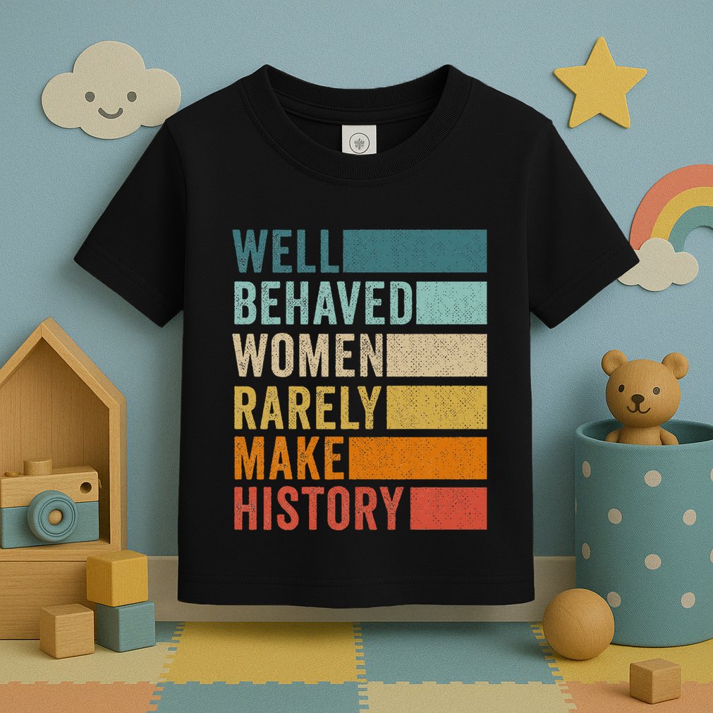 Well Behaved Women Rarely Make History Toddler T-Shirt