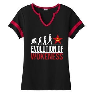 Wokeness Breeds Weakness Ladies Halftime Notch Neck Tee