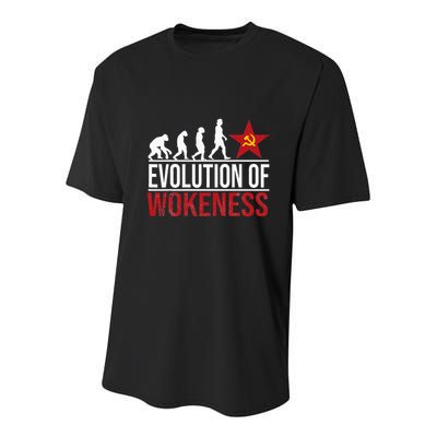 Wokeness Breeds Weakness Youth Performance Sprint T-Shirt