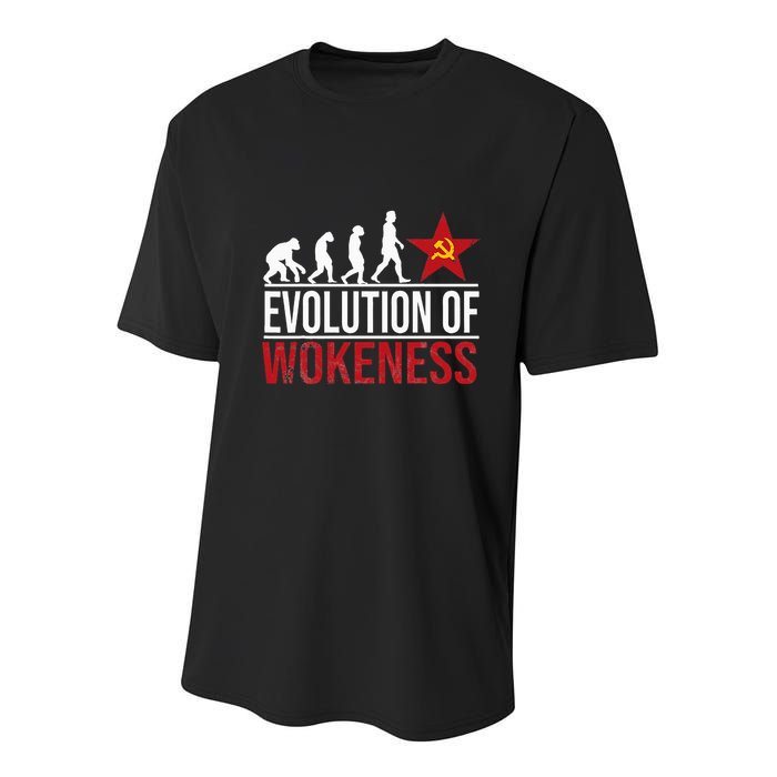 Wokeness Breeds Weakness Youth Performance Sprint T-Shirt