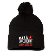 Wokeness Breeds Weakness Pom Pom 12in Knit Beanie