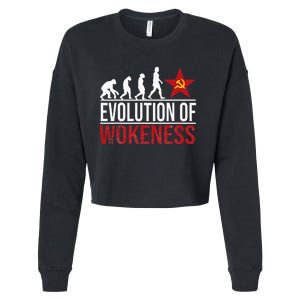 Wokeness Breeds Weakness Cropped Pullover Crew