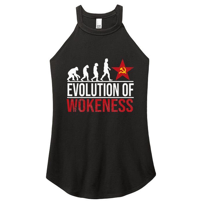 Wokeness Breeds Weakness Women's Perfect Tri Rocker Tank