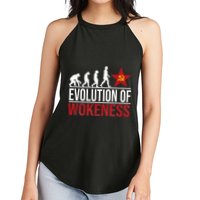 Wokeness Breeds Weakness Women's Perfect Tri Rocker Tank