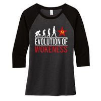 Wokeness Breeds Weakness Women's Tri-Blend 3/4-Sleeve Raglan Shirt