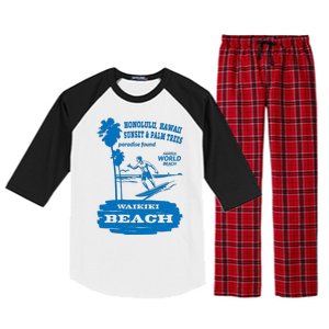 Waikiki Beach Raglan Sleeve Pajama Set