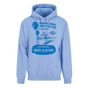 Waikiki Beach Unisex Surf Hoodie