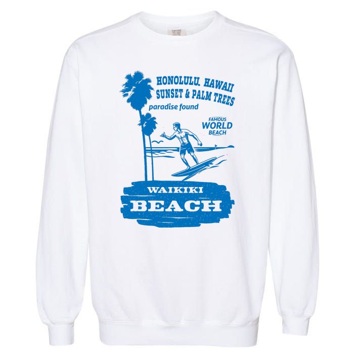 Waikiki Beach Garment-Dyed Sweatshirt