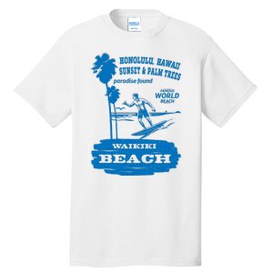 Waikiki Beach Tall T-Shirt