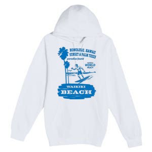 Waikiki Beach Premium Pullover Hoodie