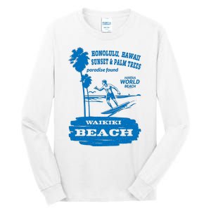 Waikiki Beach Tall Long Sleeve T-Shirt