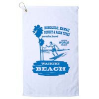 Waikiki Beach Platinum Collection Golf Towel