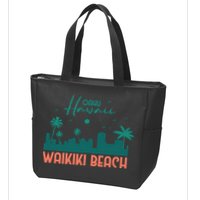 Waikiki Beach Zip Tote Bag