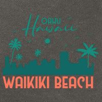 Waikiki Beach Cotton Canvas Backpack