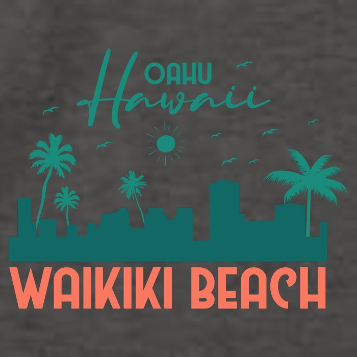 Waikiki Beach Vector Backpack