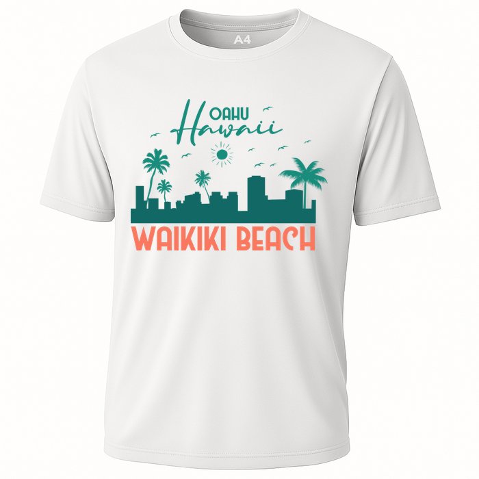 Waikiki Beach Cooling Performance Crew T-Shirt