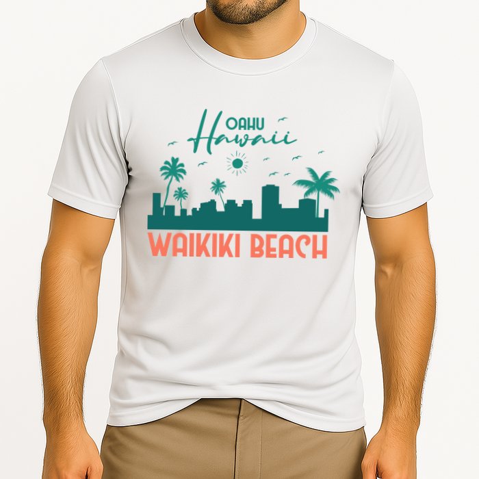 Waikiki Beach Cooling Performance Crew T-Shirt