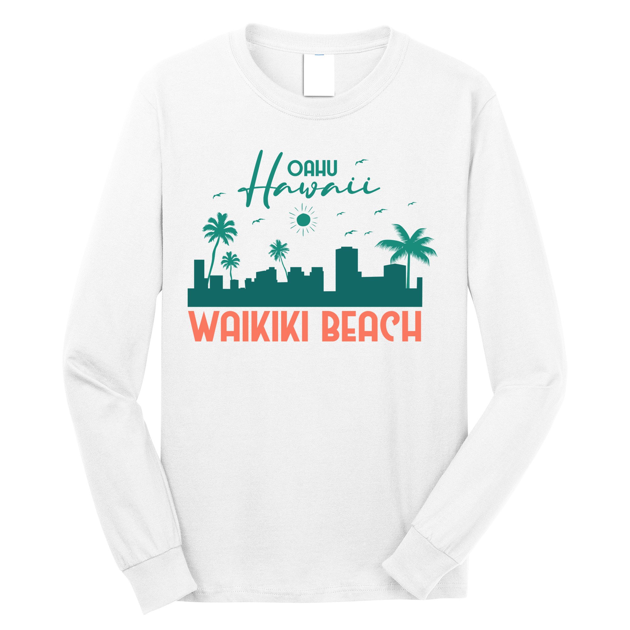 Waikiki Beach Long Sleeve Shirt