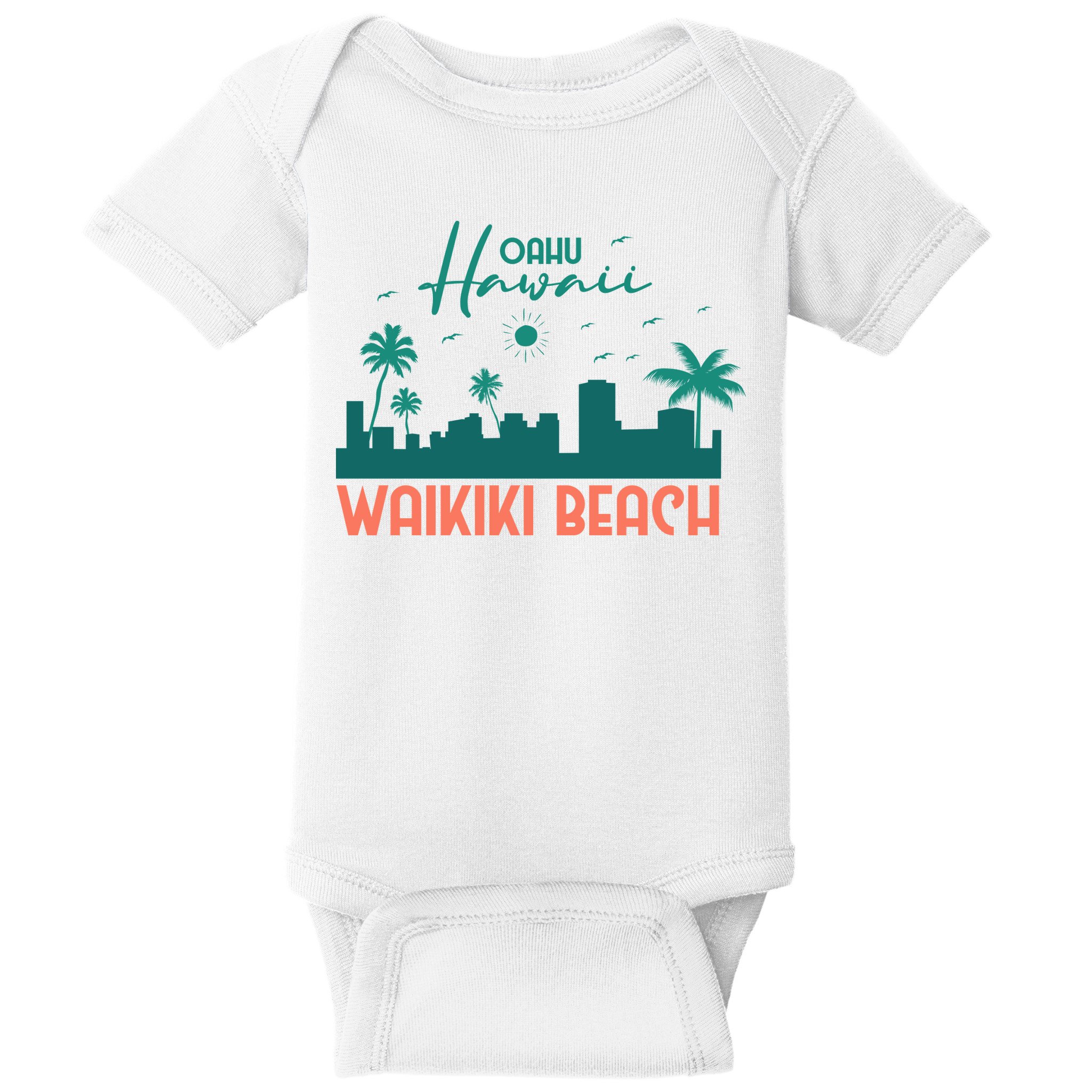 Waikiki Beach Baby Bodysuit