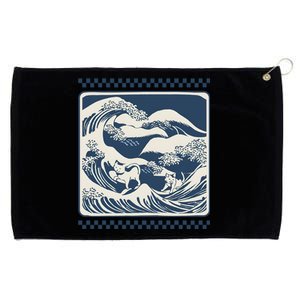 Wave Blue With Cats Less Cat Ladies For Harris Funny Cute Gift Grommeted Golf Towel