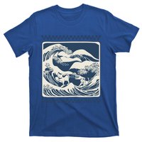 Wave Blue With Cats Less Cat Ladies For Harris Funny Cute Gift T-Shirt