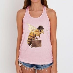 Worker Bee Women's Knotted Racerback Tank