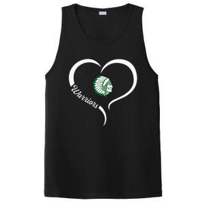 West Branch Warriors Logo Half Heart Slogan Hs PosiCharge Competitor Tank