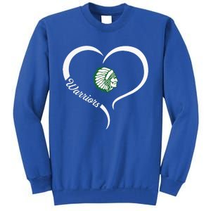 West Branch Warriors Logo Half Heart Slogan Hs Sweatshirt