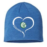 West Branch Warriors Logo Half Heart Slogan Hs Sustainable Beanie