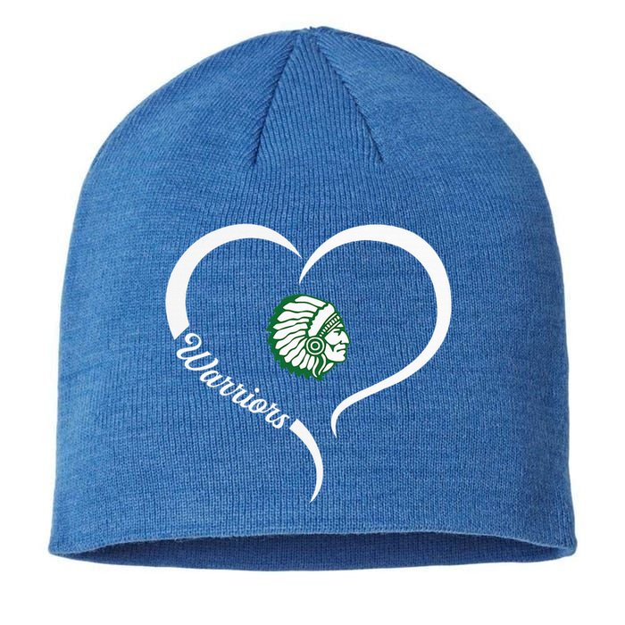 West Branch Warriors Logo Half Heart Slogan Hs Sustainable Beanie