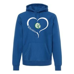 West Branch Warriors Logo Half Heart Slogan Hs Premium Hoodie