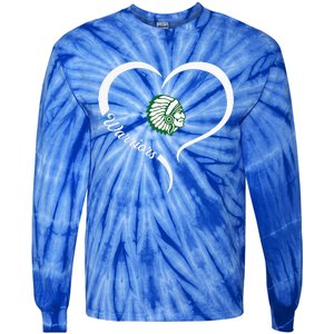 West Branch Warriors Logo Half Heart Slogan Hs Tie-Dye Long Sleeve Shirt