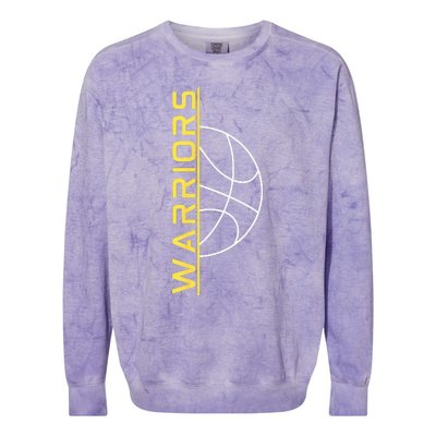 Warriors Basketball Colorblast Crewneck Sweatshirt