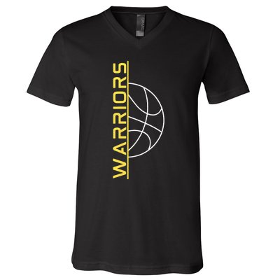 Warriors Basketball V-Neck T-Shirt