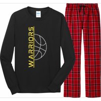 Warriors Basketball Long Sleeve Pajama Set