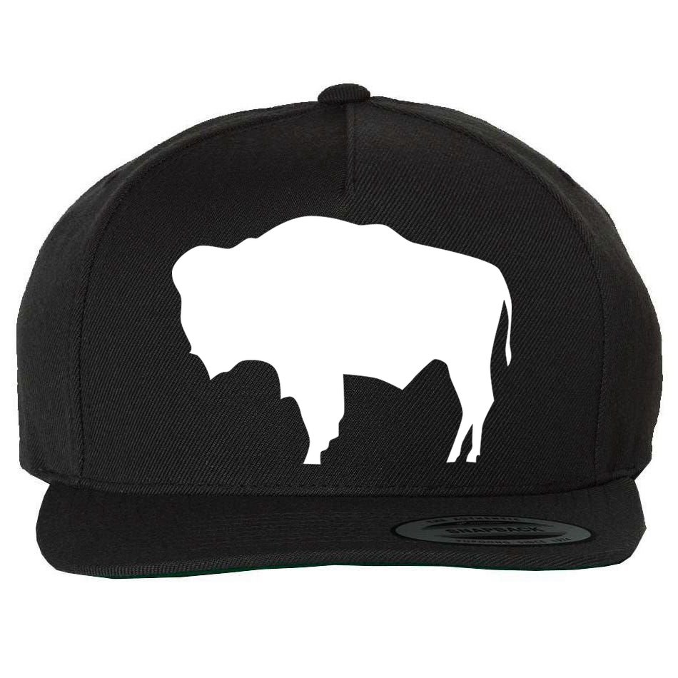 Wyoming Bison Wool Snapback Cap