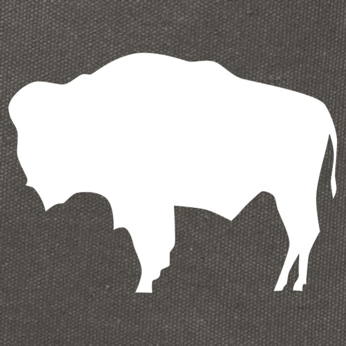 Wyoming Bison Cotton Canvas Backpack