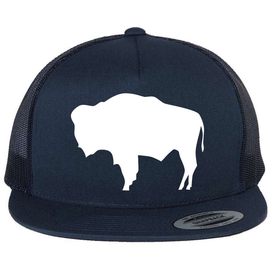 Wyoming Bison Flat Bill Trucker Hat