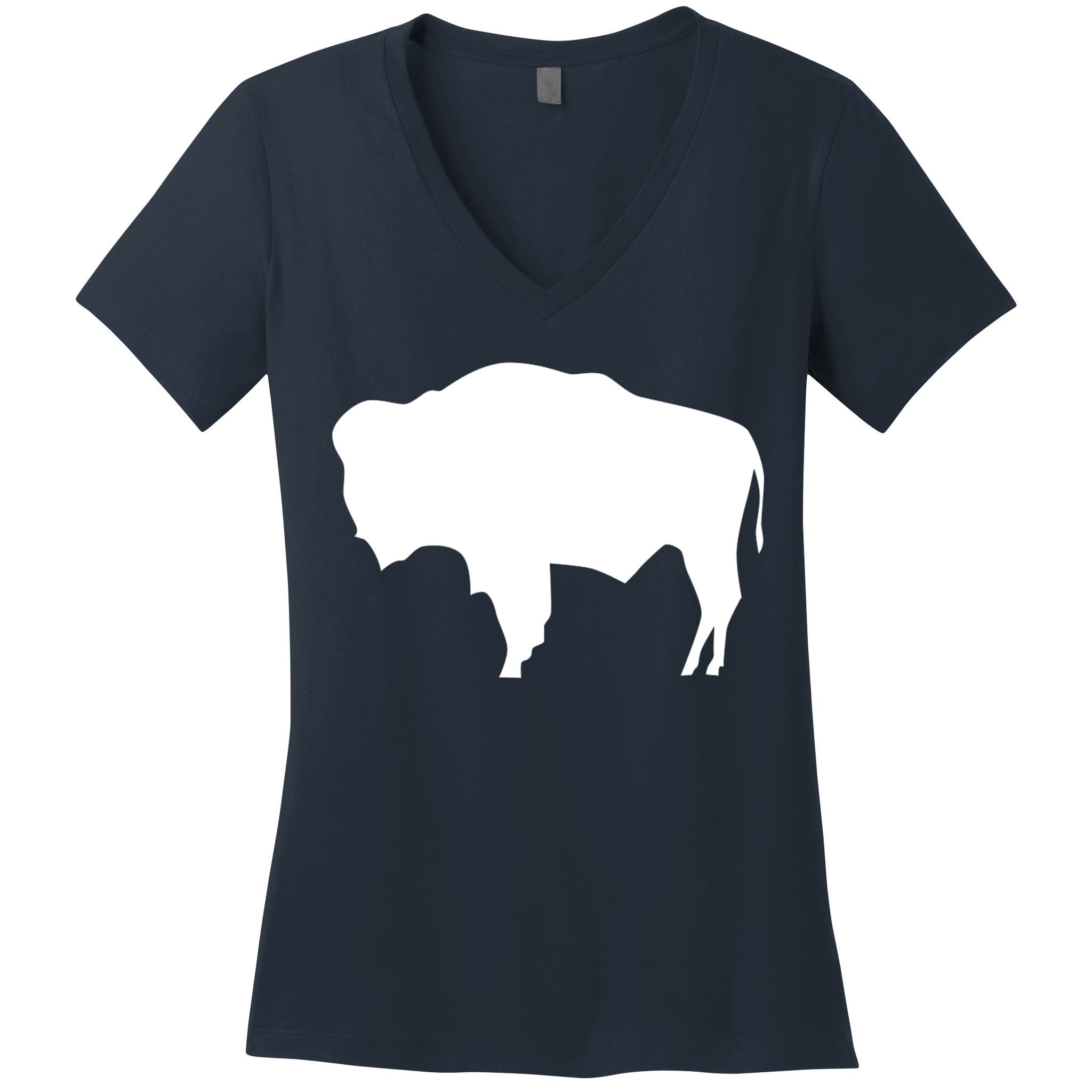 Wyoming Bison Women's V-Neck T-Shirt