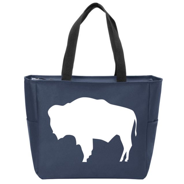 Wyoming Bison Zip Tote Bag