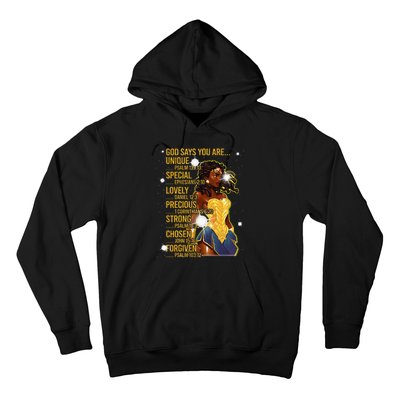 Wonder Black Woman Black Strong Hoodie