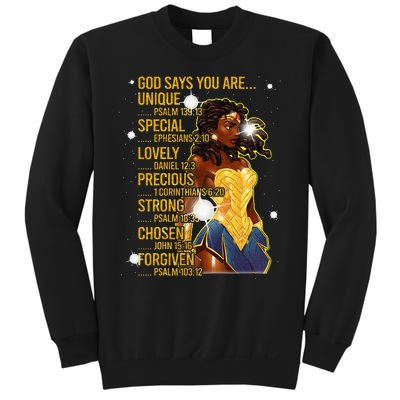 Wonder Black Woman Black Strong Sweatshirt