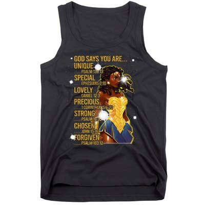 Wonder Black Woman Black Strong Tank Top