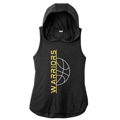 Warriors Basketball Ladies PosiCharge Tri-Blend Wicking Draft Hoodie Tank