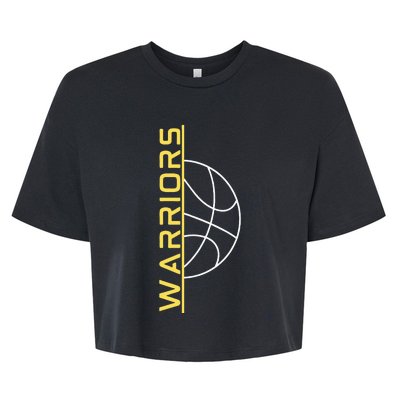 Warriors Basketball Bella+Canvas Jersey Crop Tee