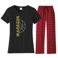 Warriors Basketball Women's Flannel Pajama Set